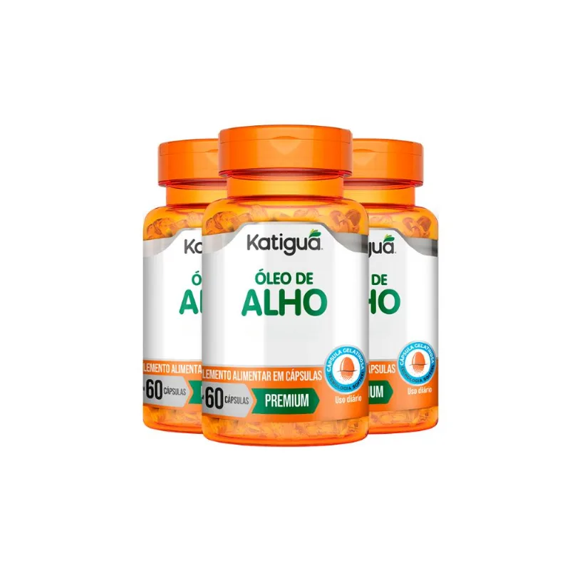 Kit 3 Óleo de Alho Katiguá 60 Cápsulas