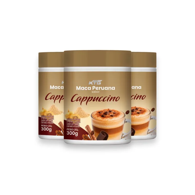 Kit 3 Maca Peruana Cappuccino Katiguá 300g