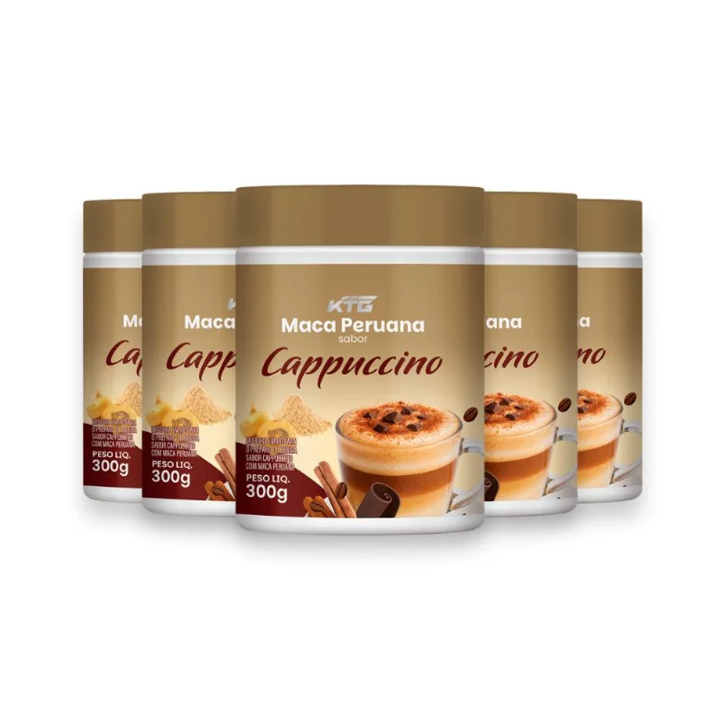 Kit 5 Maca Peruana Cappuccino Katiguá 300g