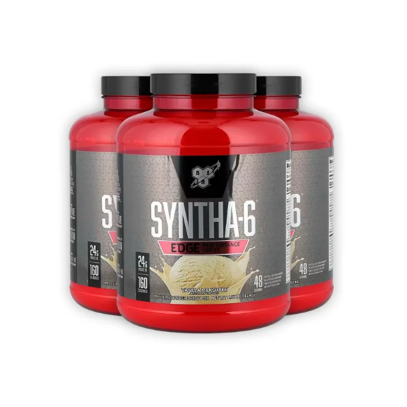 Kit 3 Syntha 6 Optimum Nutrition Baunilha Milkshake 1.82Kg
