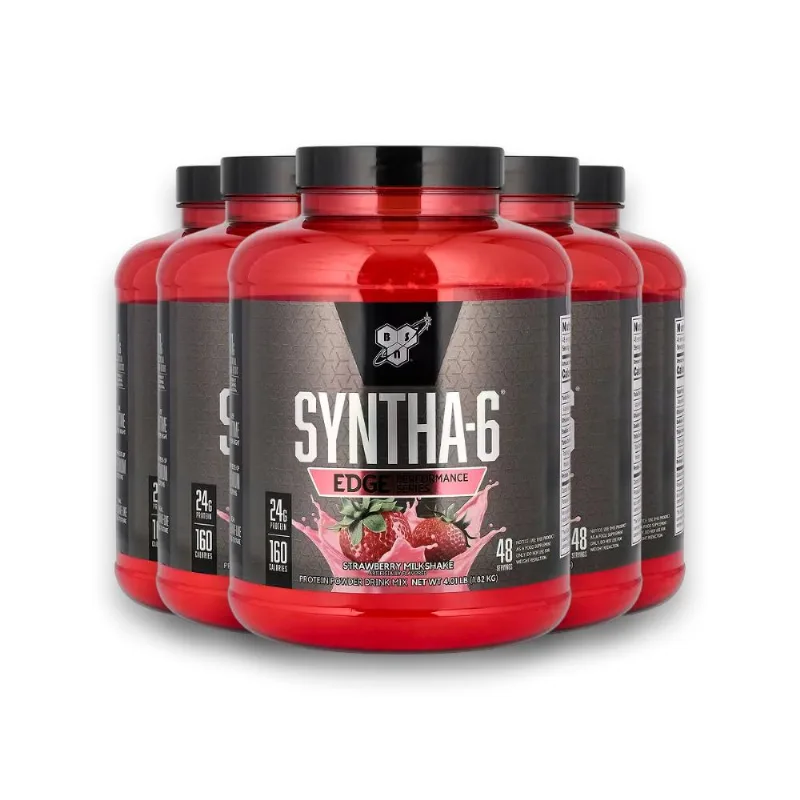 Kit 5 Syntha 6 Optimum Nutrition Morango Milkshake 1.82Kg