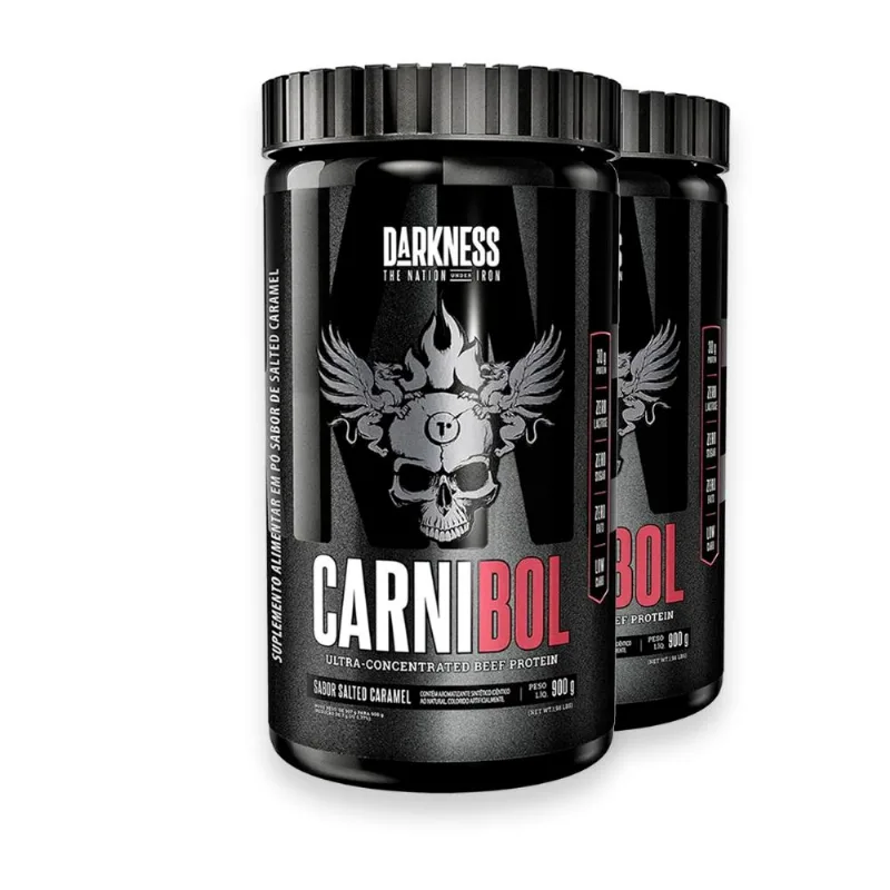 Kit 2 Proteína de Carne Darkness Caramelo Salgado 900g