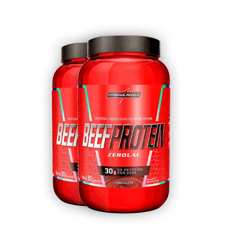 Kit 2 Beef Protein Integralmedica Chocolate 900g