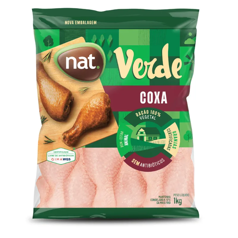 Coxa Frango Nat Verde 1kg Iqf - Nat