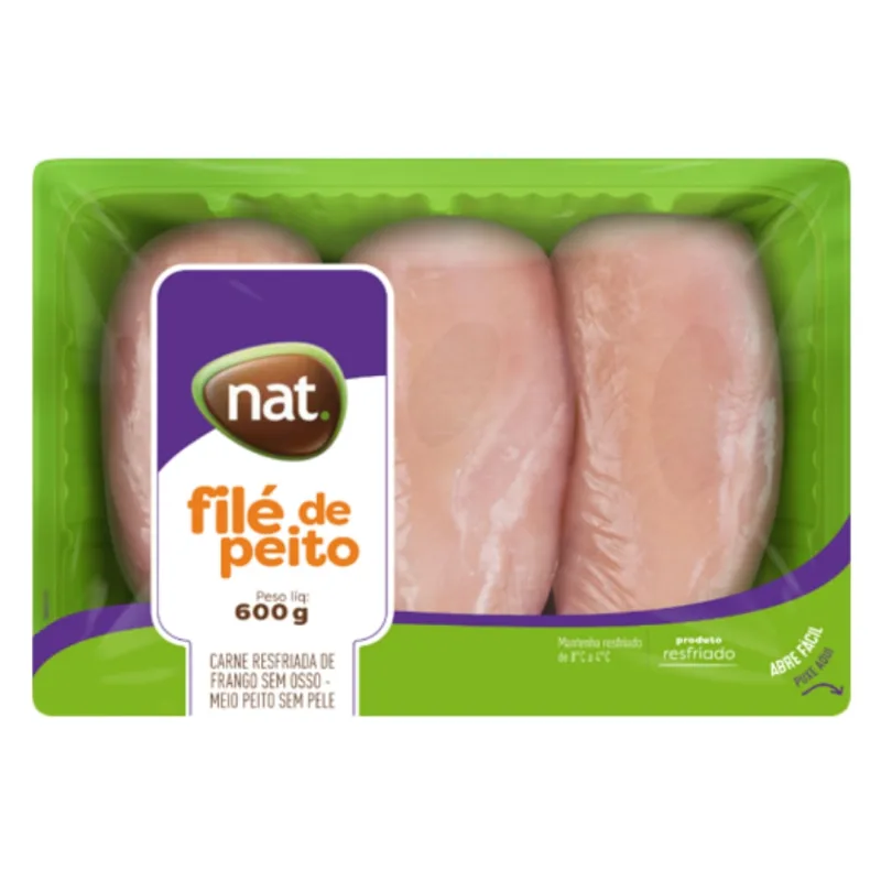 Filé De Peito De Frango Nat 600g Resfriado - Nat