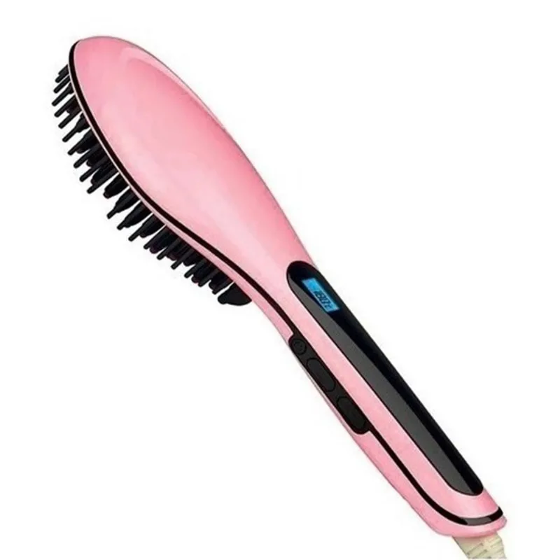 Escova Alisadora Elétrica Alisa e Seca Relaxbeauty Cerâmica Turmalina Bivolt Escova De Cabelo Eletrica Escova Secadora E Alisadora