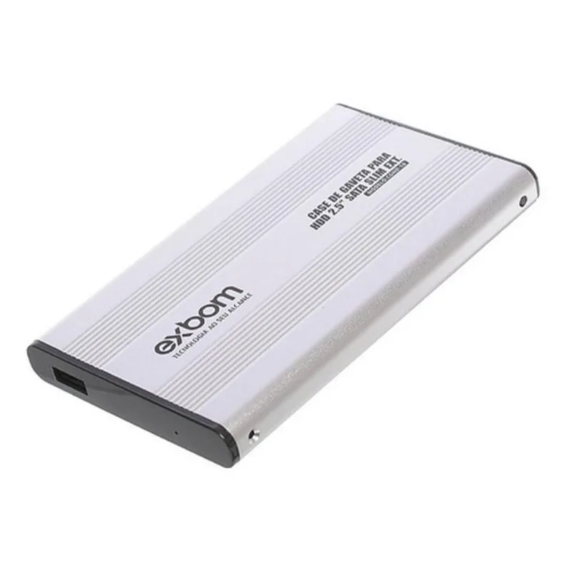 Case Para Hd De Notebook Case Hd Externo 2.5 Exbom - Prata