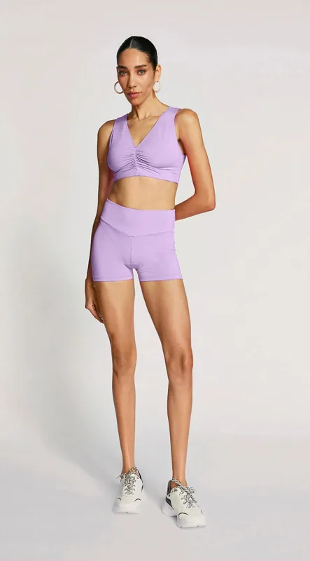 Conjunto Morena Rosa Top E Shorts Básico Lilas - Morena Rosa - Outlet