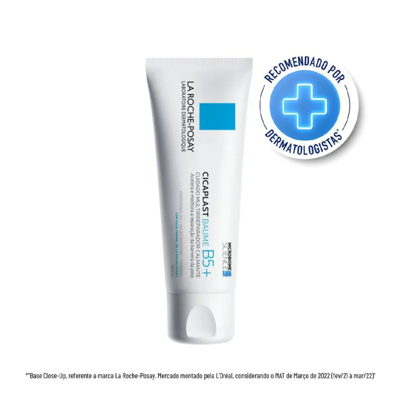 Cicaplast Baume B5+ La Roche-Posay Creme Multirreparador Calmante 40ml - La Roche Posay - Dermo E Beleza