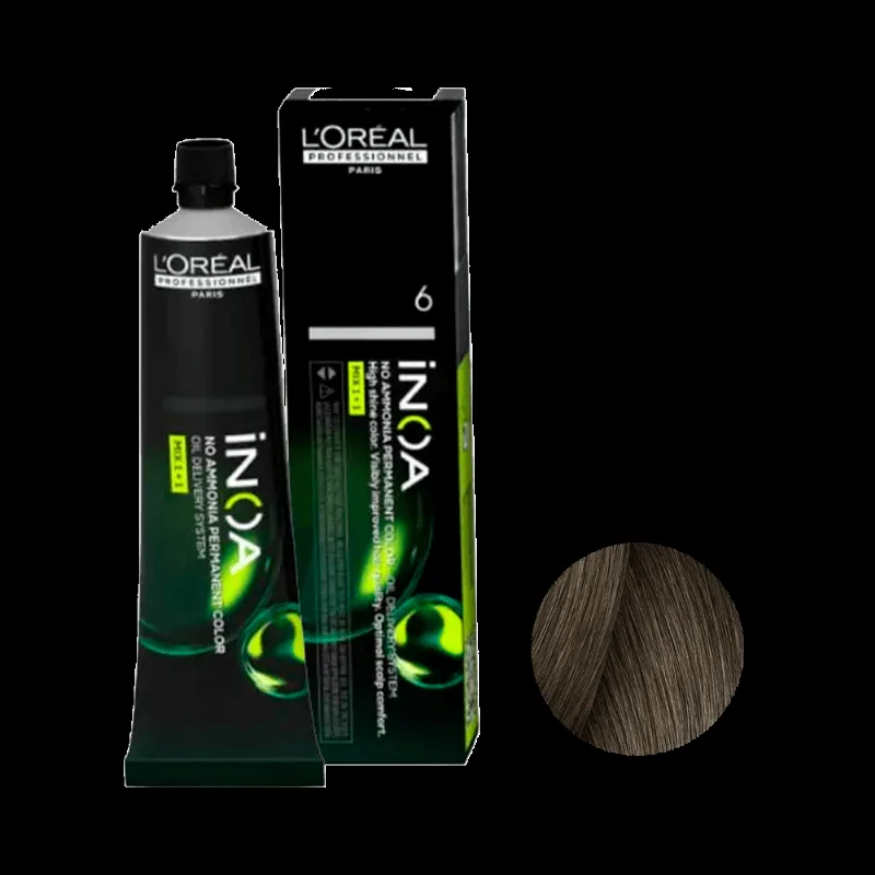 Coloração L'Oréal Professionnel Inoa 6 Louro Escuro 60ml Coloração LOréal Professionnel Inoa 6 Louro Escuro 60ml