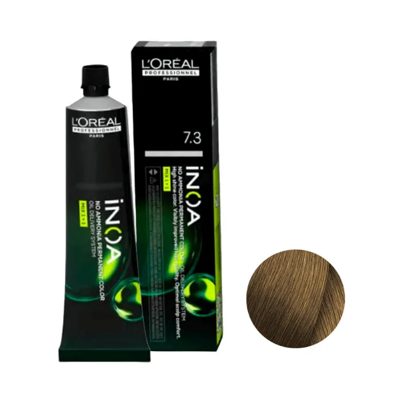 Coloração L'Oréal Professionnel Inoa 7.3 Louro Dourado TINT.2.0 INOA 7.3 LOURO DOURADO
