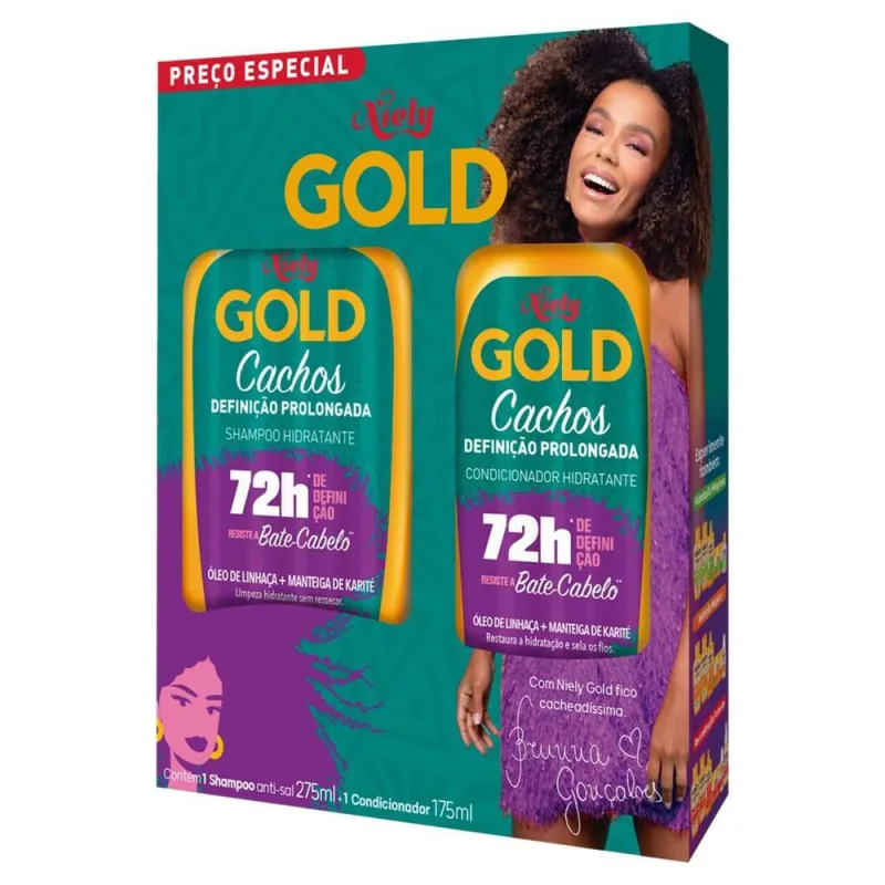 SH+COND NIELY CACHOS DEF PROL 275+175ML - Não Disponível - Higiene Pessoal