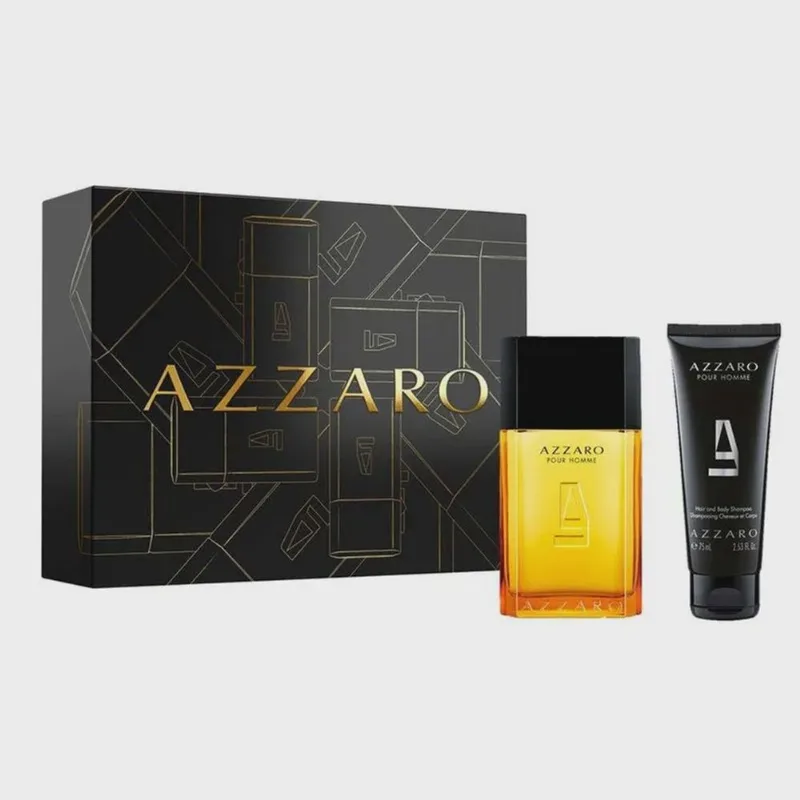 Coffret Azzaro Pour Homme Perfume Masculino edt 100ml + Pour Homme Shampooing 75ml