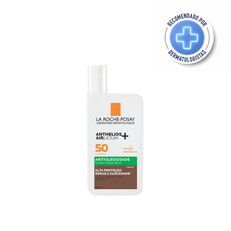 Protetor Solar Facial La Roche-Posay Anthelios Airlicium+ FPS50 Cor 6.0 40ml - La Roche Posay