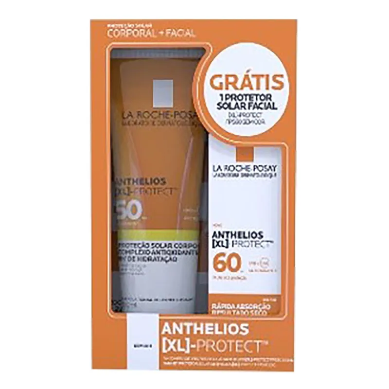 Kit La Roche-Posay Protetor Solar Corporal FPS 50 Anthelios XL Protect 200ml + Facial FPS 60 25g - La Roche Posay