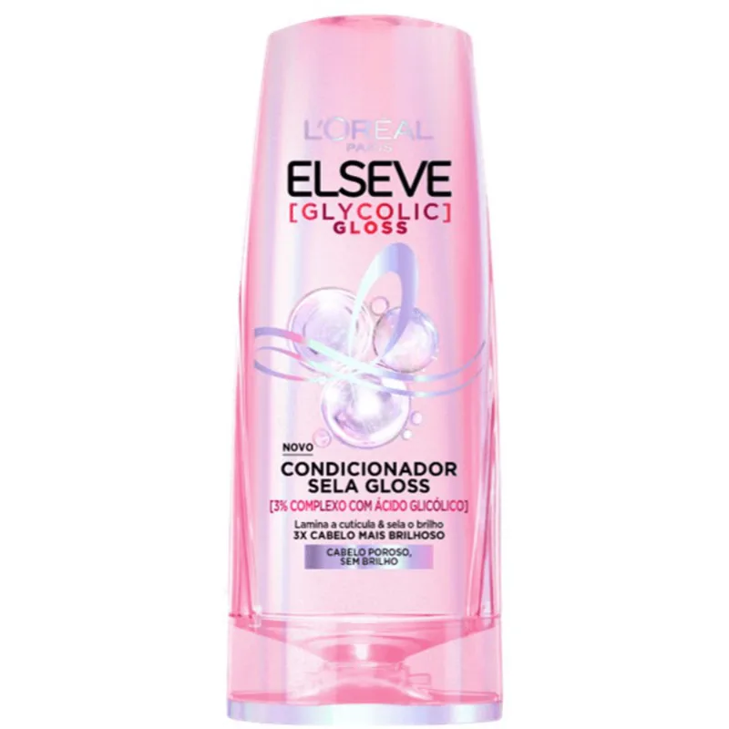 Condicionador Sela Gloss L'oréal Paris Elseve Glycolic Gloss Frasco 200ml