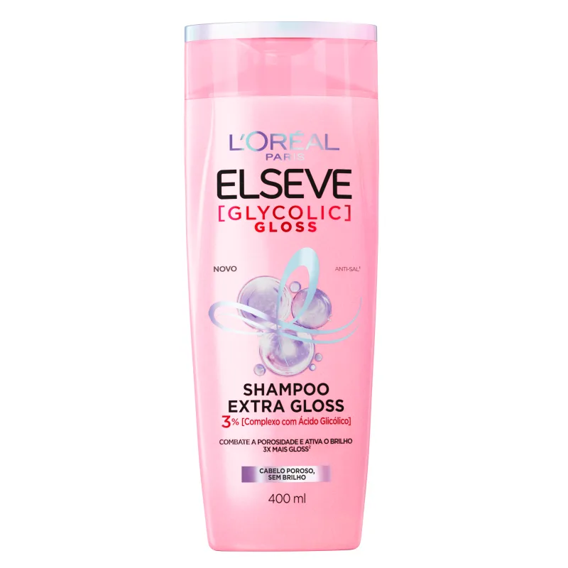 Shampoo Elseve Glycolic Gloss Extra Gloss 400ml - Elseve