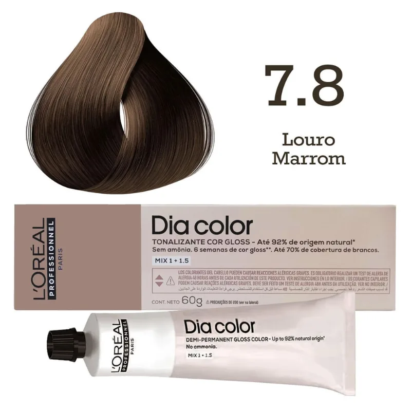 Tonalizante Dia Color 7.8 Louro Marrom L'Oréal Professionnel
