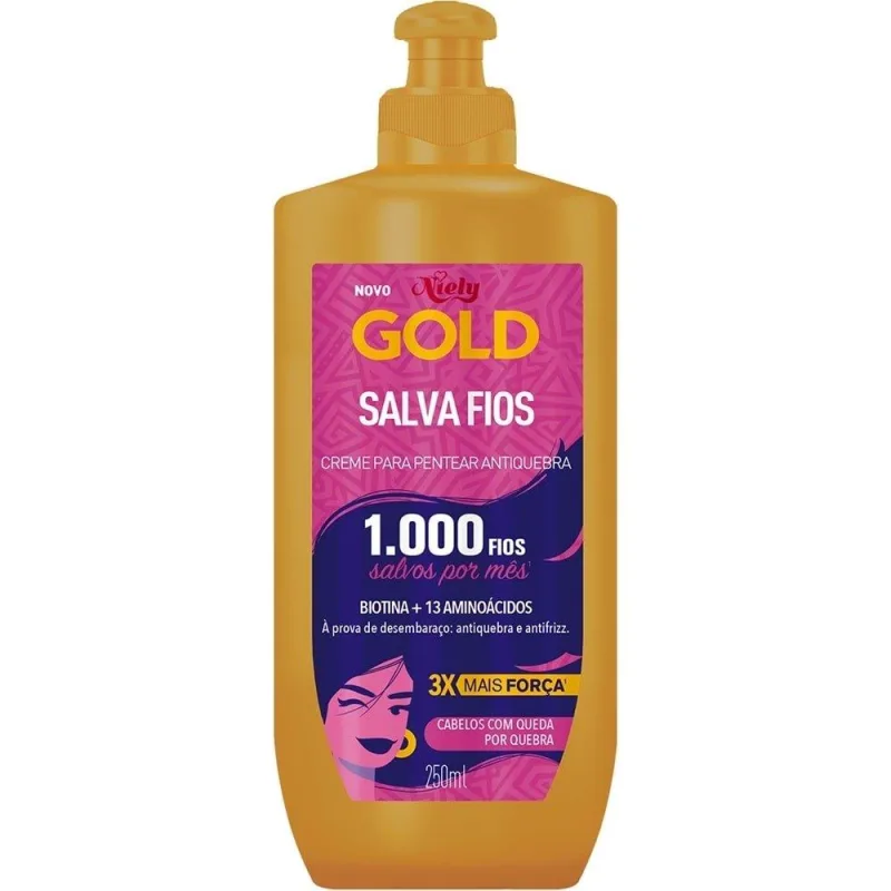 Creme Para Pentear Niely Gold Salva Fios 250ml - Niely Gold