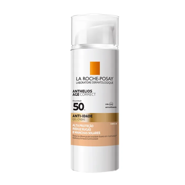 Protetor Solar Facial La Roche-Posay FPS 50 Anthelios Age Correct Cor 2.0 50g Gel-Creme - La Roche Posay