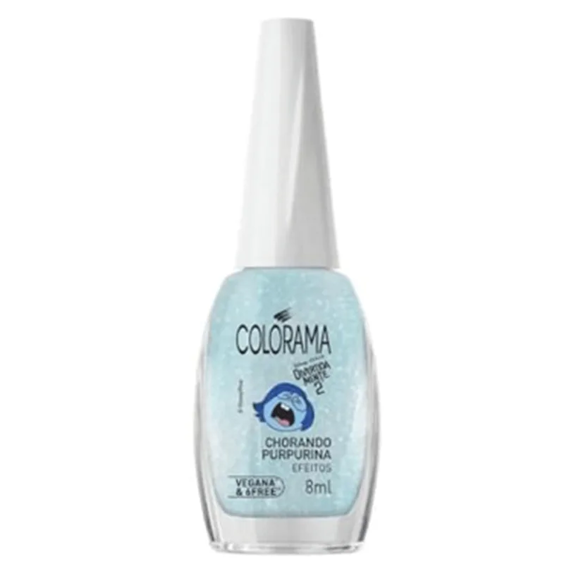 Esmalte Colorama Blister Cremoso Chorando Purpurina