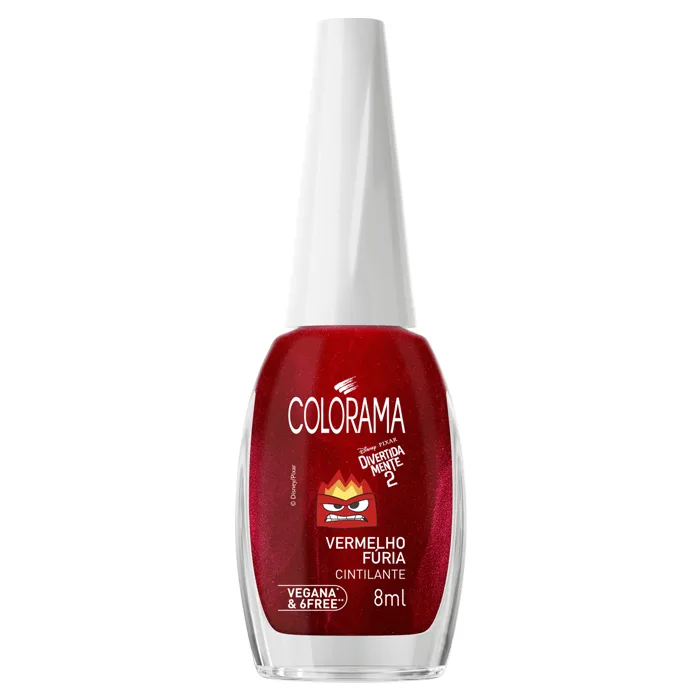 Esmalte Colorama Vermelho Fúria Divertidamente 2 8ml - Colorama