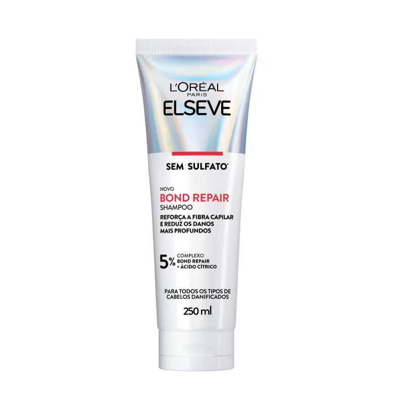 Shampoo Elseve Bond Repair Ácido Cítrico 250ml - Elseve