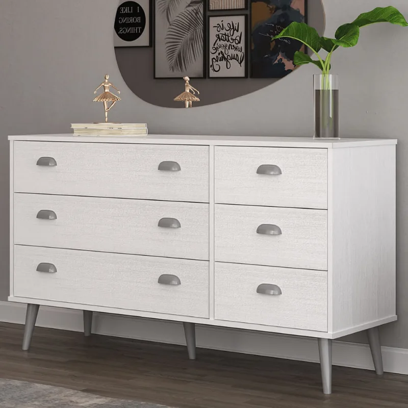 Cômoda com 6 Gavetas - Branco
