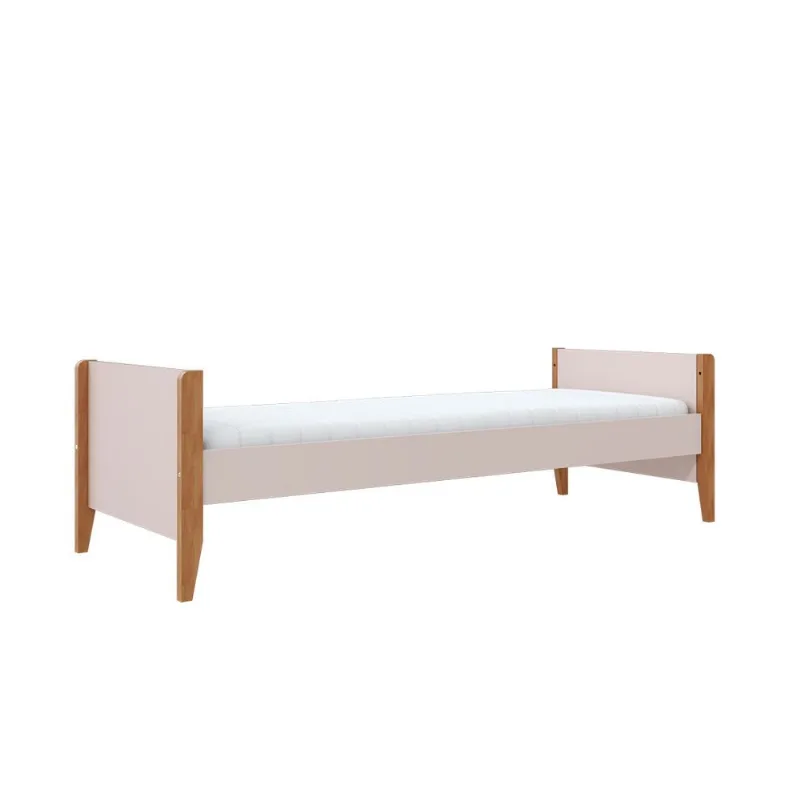 Cama Bo Color Cia do Móvel Rosa Old/Jequitibá