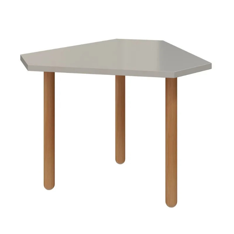 Mesa Link Colméia Cia do Móvel Cinza