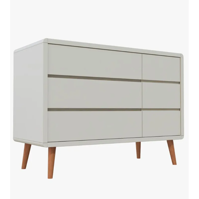 Cômoda Sonhos Up com Porta New Areia/Madeira