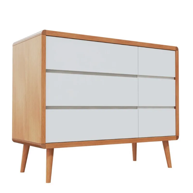 Cômoda Sonhos Up com Porta New Madeira/Branco