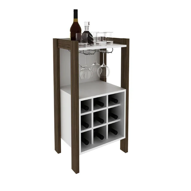 Adega Bar Para Decorativa Az1032 Mdp Nogal Branco