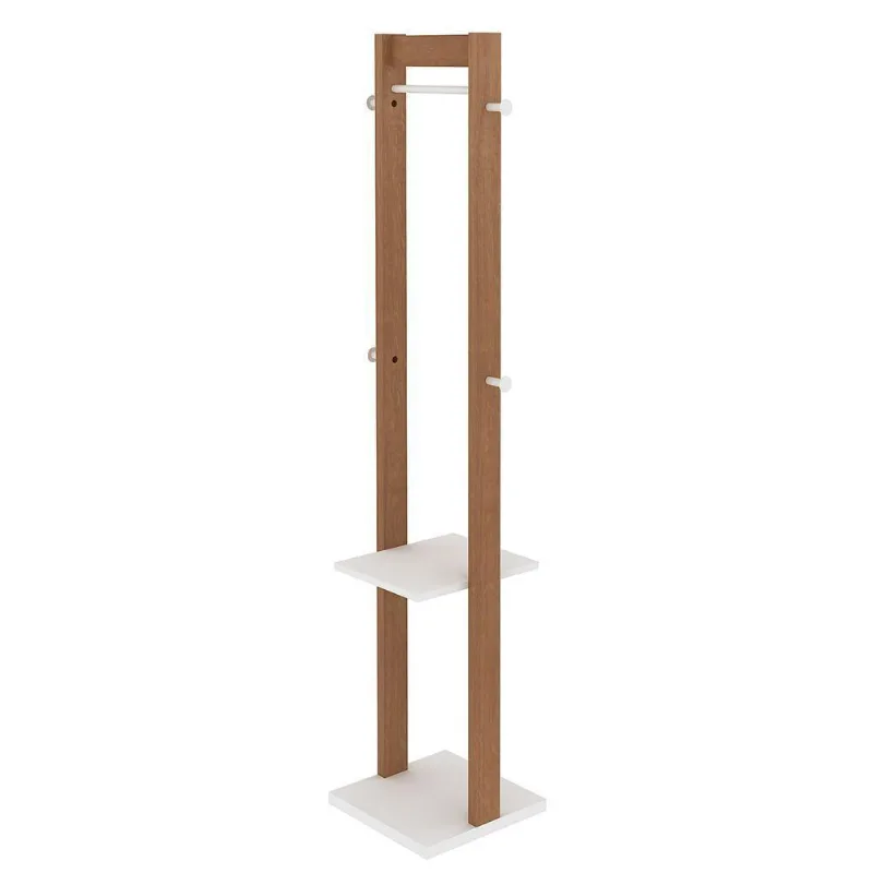 Cabideiro Grande Para Quarto Az1019 Mdp Amendoa Branco