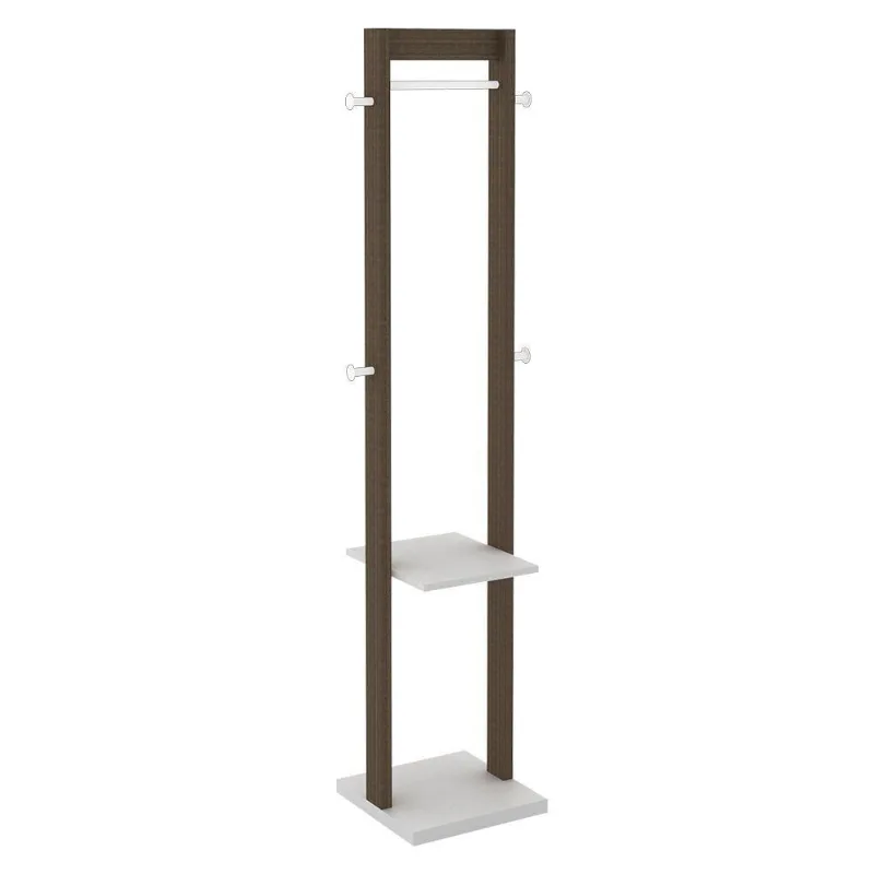 Cabideiro Grande Para Quarto Az1019 Mdp Nogal Branco