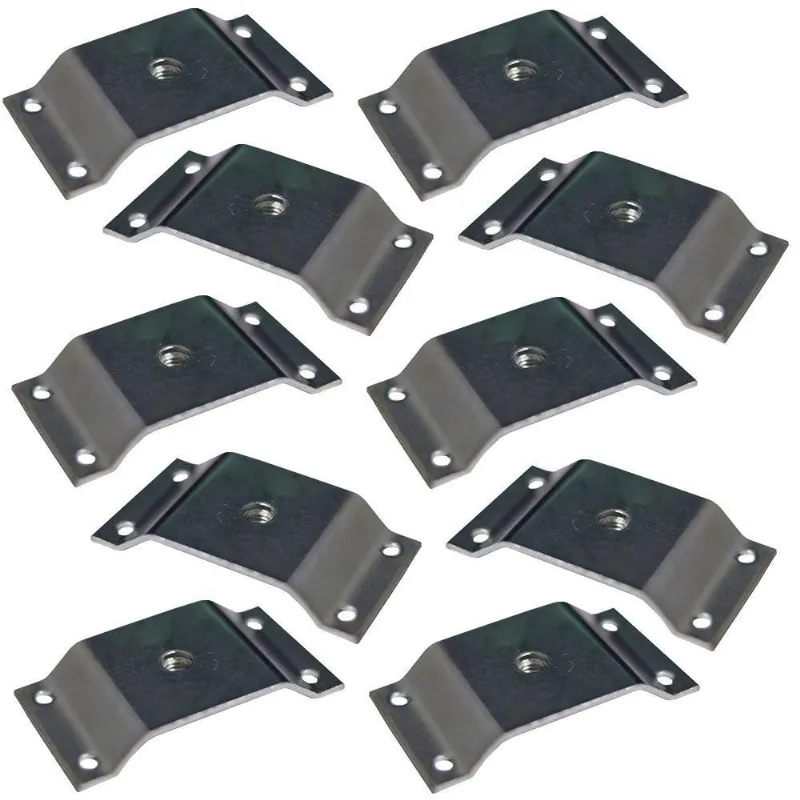 Kit 10 Chapinhas Elevada Pés Palito Rosca 5/16 Zincado
