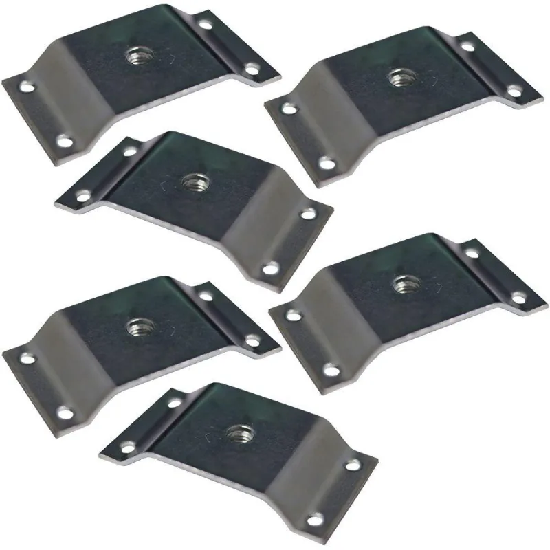 Kit 6 Chapinhas Elevada Pés Palito Rosca 5/16 Zincado