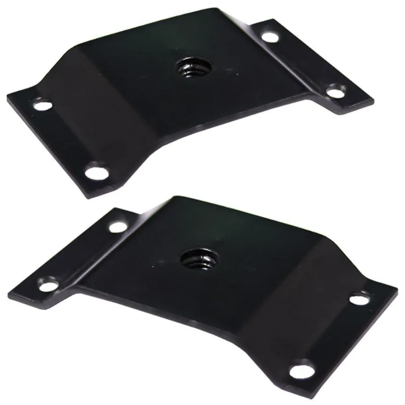 Kit 2 Chapinhas Elevada Fixação Pés Palito Rosca 5/16 Preto
