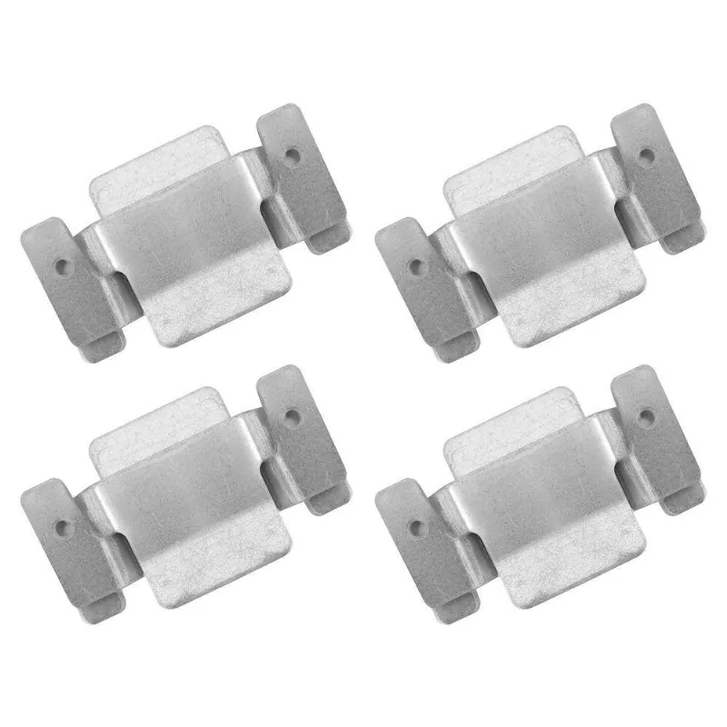 04 Pares Conector De Encaixe Para Móveis Compátivel Sofá Cabeceira Painel Galvanizado - Abmaza