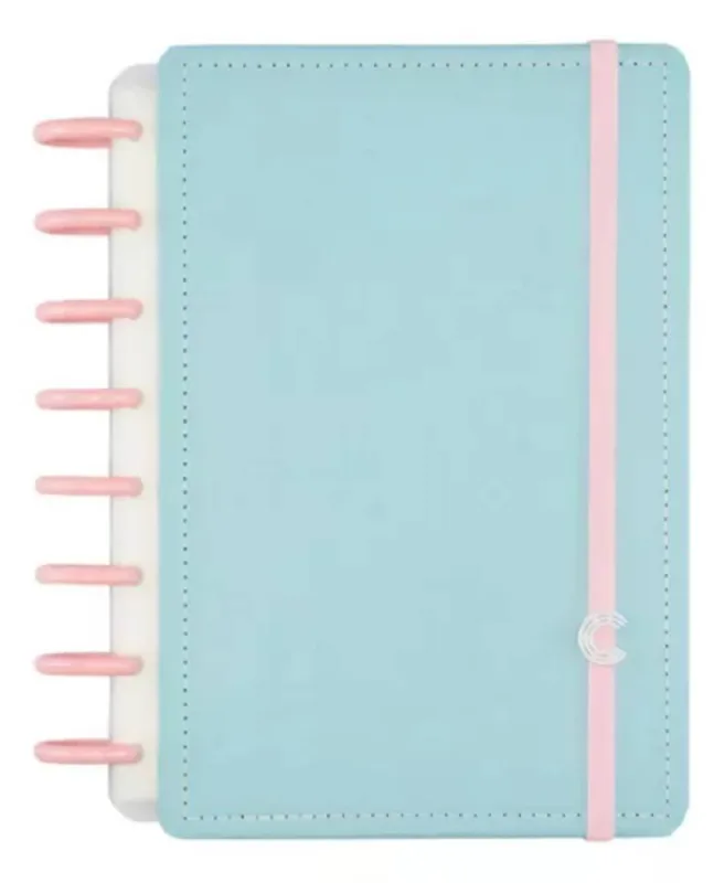 Agenda Permanente A5 Azul Pastel Caderno Inteligente - LC
