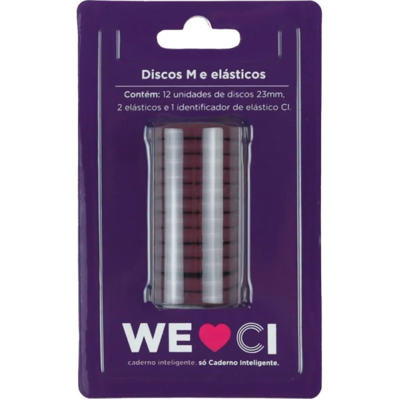 Caderno Inteligente Discos Grande 31MM 12DISCOS+ELAS.BORD - Caderno Inteligente