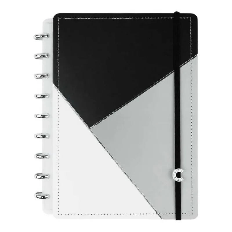 CADERNO MEDIO GREY GLAM CADERNO INTELIGENTE - Caderno Inteligente - Papelaria