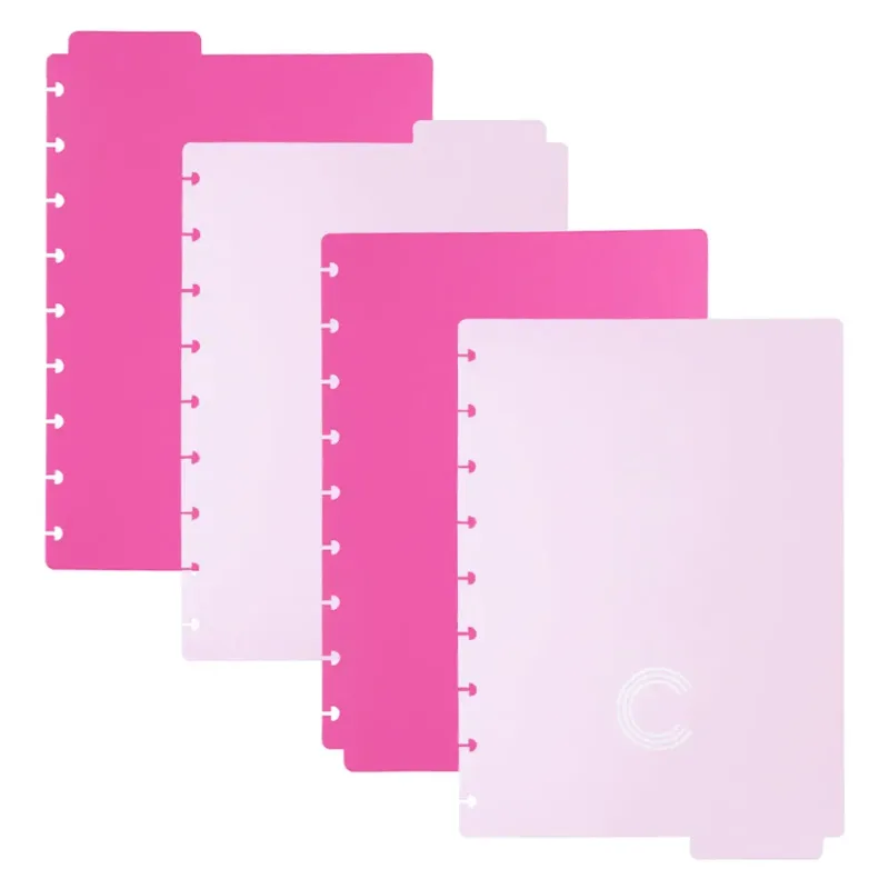 Divisória Caderno Inteligente 4 Divisões Duo Pink A5