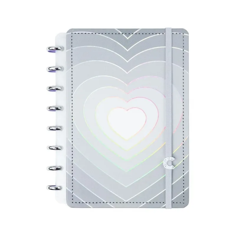 Caderno Inteligente A5 GREY Love 80FLS - Caderno Inteligente - Papelaria
