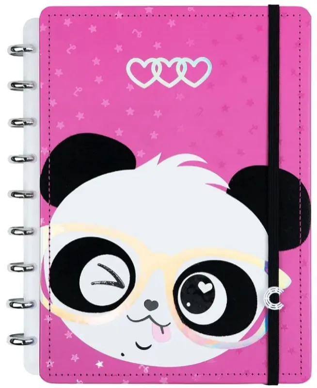 Caderno Inteligente 80 Folhas Médio Pandalu Glow By Luluca - LC