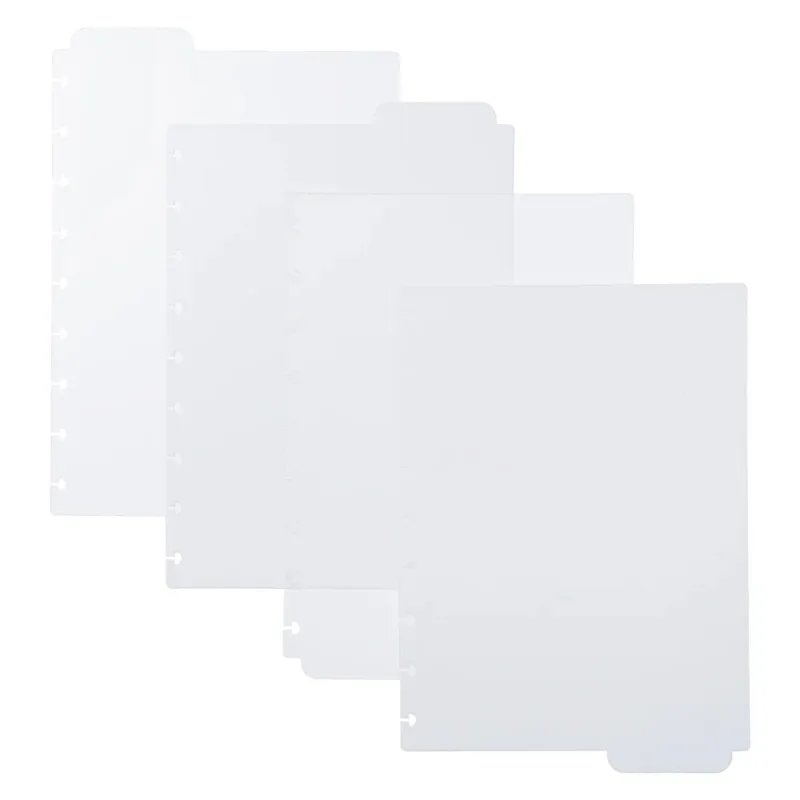 Divisória Caderno Inteligente 4 Divisões Grande Clean - LC - Papelaria