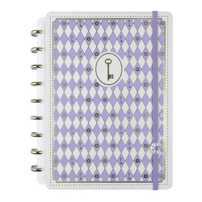 Caderno Inteligente Médio 80 Folhas Isa Akkari Purple Key