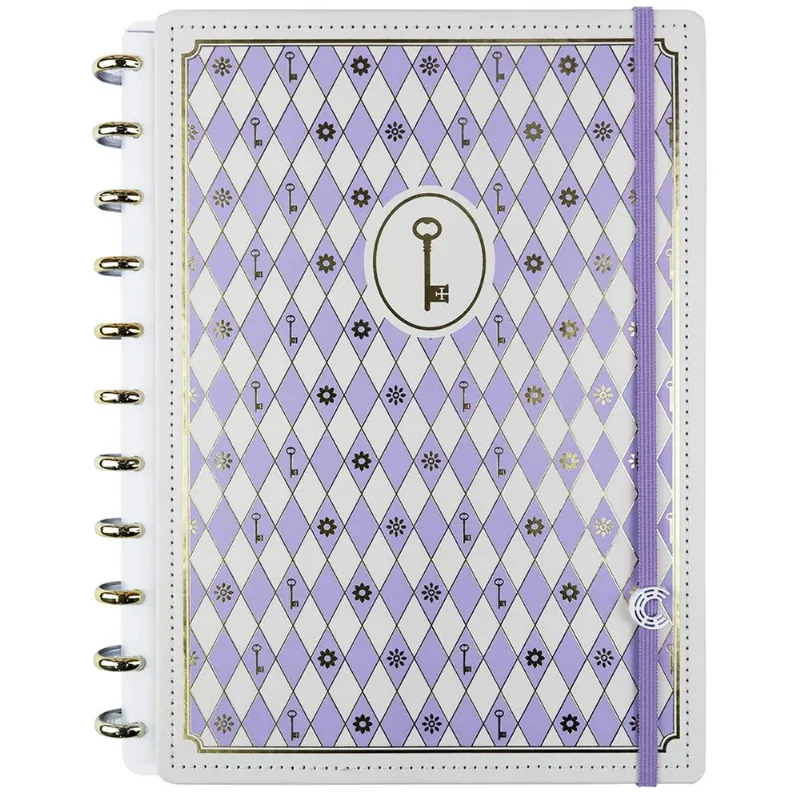 Caderno Inteligente Grande 80 Folhas Isa Akkari Purple Key