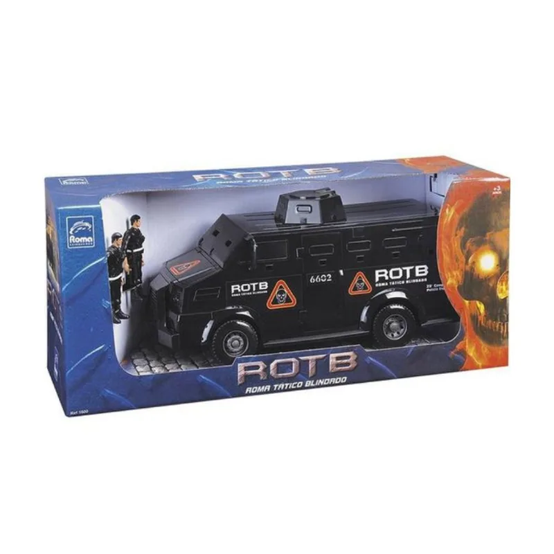 Furgão Miniatura Tático Blindado 34cm Com 2 Soldados - Roma