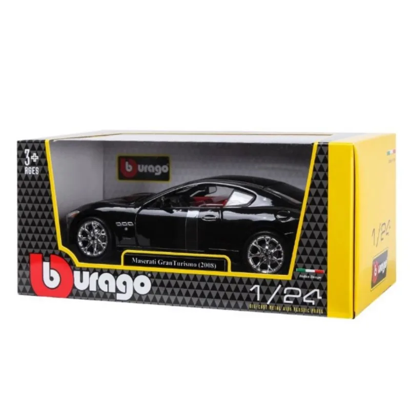 Miniatura Maserati Gran Turismo 2008 Bburago Carro 1/24 Preto